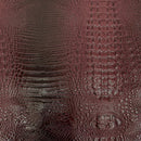 Amazon 3D Embossed Gator Faux Leather Vinyl Fabric