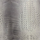 Amazon 3D Embossed Gator Faux Leather Vinyl Fabric