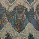 Flamingo Fringe Embroidered Stretch Sequin Fabric