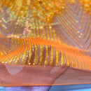 Flamingo Fringe Embroidered Stretch Sequin Fabric