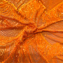 Flamingo Fringe Embroidered Stretch Sequin Fabric