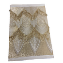 Flamingo Fringe Embroidered Stretch Sequin Fabric