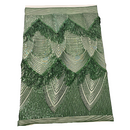 Flamingo Fringe Embroidered Stretch Sequin Fabric