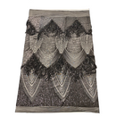Flamingo Fringe Embroidered Stretch Sequin Fabric