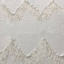 Flamingo Fringe Embroidered Stretch Sequin Fabric