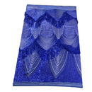 Flamingo Fringe Embroidered Stretch Sequin Fabric