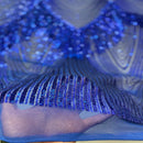Flamingo Fringe Embroidered Stretch Sequin Fabric
