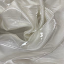 Crystalized Reflective Liquid Bridal Satin Fabric