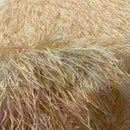 Metallic Faux Fur Tinsel Ostrich Feather Fabric