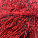Metallic Faux Fur Tinsel Ostrich Feather Fabric