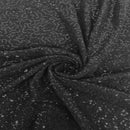 Metallic Lurex Embroidered Stretch Sequins Fabric