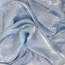 Crystalized Reflective Liquid Faux Silk Chiffon Fabric