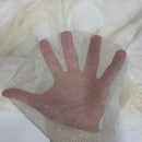 Metallic Foil Dotted Mesh Fabric