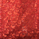 3D Butterfly Embroidered Satin Lace Fabric