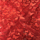 3D Butterfly Embroidered Satin Lace Fabric