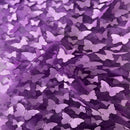 3D Butterfly Embroidered Satin Lace Fabric