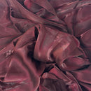 Crystalized Reflective Liquid Faux Silk Chiffon Fabric