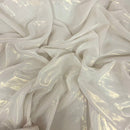 Metallic Liquid Reflective Foil Chiffon Fabric