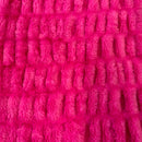 Ruched Chinchilla Stretch Faux Fur Fabric