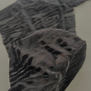 Zebra Print Burnout Stretch Velvet Fabric