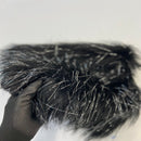 Tinsel Sparkle Glitter Long Pile Shaggy Faux Fur Fabric