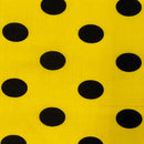 Big Polka Dot Printed Poly Cotton Fabric