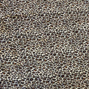 Leopard Print Stretch Velvet Fabric