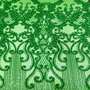 Alta Striped Damask Stretch Sequins Fabric