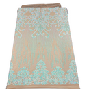 Alta Striped Damask Stretch Sequins Fabric