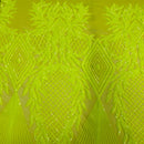 Alpica Geometric Stretch Sequins Fabric