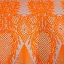 Alpica Geometric Stretch Sequins Fabric