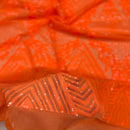 Alpica Geometric Stretch Sequins Fabric