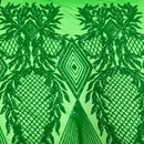 Alpica Geometric Stretch Sequins Fabric