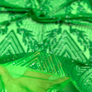 Alpica Geometric Stretch Sequins Fabric