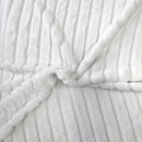 Striped Rabbit Soft Plush Short Pile Faux Fur Fabric