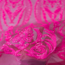 Catina Damask Stretch Sequins Fabric