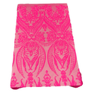 Catina Damask Stretch Sequins Fabric