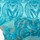 Catina Damask Stretch Sequins Fabric