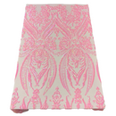 Catina Damask Stretch Sequins Fabric