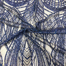 Selena Wave Stretch Sequins Fabric
