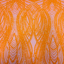Selena Wave Stretch Sequins Fabric