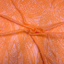 Selena Wave Stretch Sequins Fabric