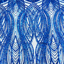 Selena Wave Stretch Sequins Fabric