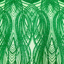 Selena Wave Stretch Sequins Fabric