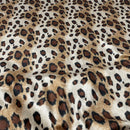 Leopard Print Stretch Velvet Fabric