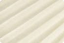 Ivory Cuddle 3 58/60" Solid Minky Fabric Per Yard