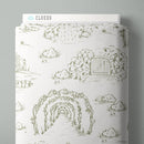 Ivory Moonlit Stroll 44"/45" Cotton Fabric Per Yard