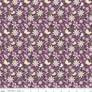 Juju's Petals Dance Purple Cotton 43"/44" Fabric Per Yard
