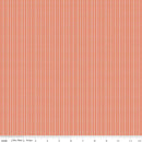Juju's Petals Stripes Orange Cotton 43"/44" Fabric Per Yard