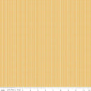 Juju's Petals Stripes Yellow Cotton 43"/44" Fabric Per Yard
